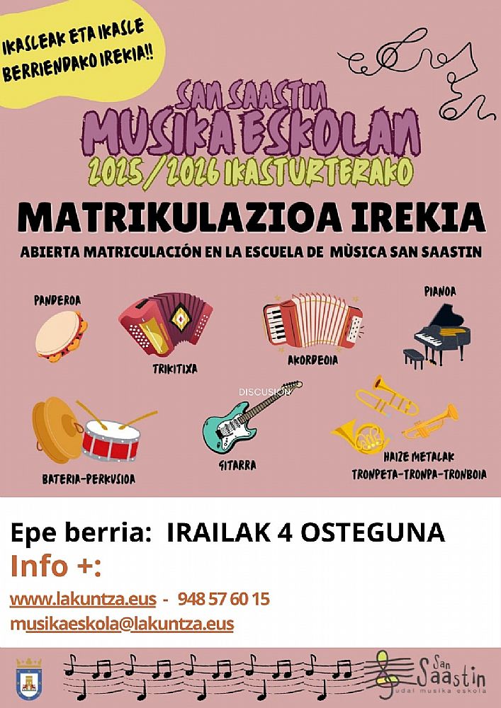 MATRCULA ESCUELA DE MSICA