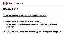 KONTRIBUZIOAREN TASA 2025