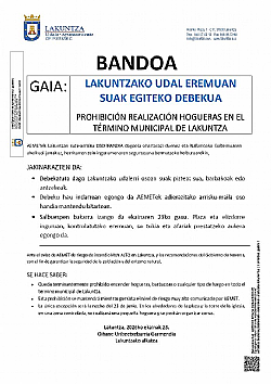BANDO PROHIBIDO HACER FUEGO
