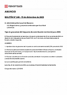 TASA CONTRIBUCION 2026