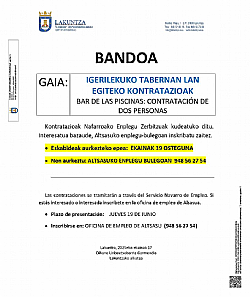 IGERILEKUKO TABERNAN LAN EGITEKO KONTRATAZIOAK