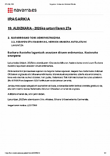 EUSKARA IKASTEKO LAGUNTZAK ARAUTZEN DITUEN ORDENANTZA - HASIERAKO ONESPENA