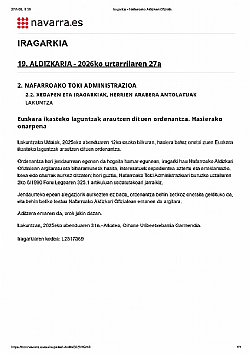 EUSKARA IKASTEKO LAGUNTZAK ARAUTZEN DITUEN ORDENANTZA - HASIERAKO ONESPENA