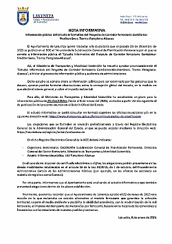 NOTA INFORMATIVA