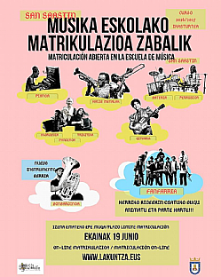MUSIKA ESKOLAKO MATRIKULAZIO EPEA IREKITA