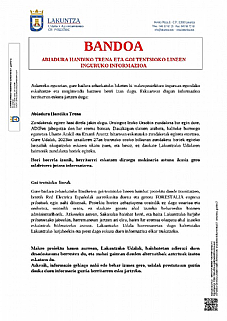 ABIADURA HANDIKO TRENA ETA GOI TENTSIOKO LINEEN INFORMAZIOA