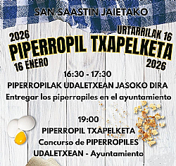 PIPERROPIL TXAPELKETA 2026